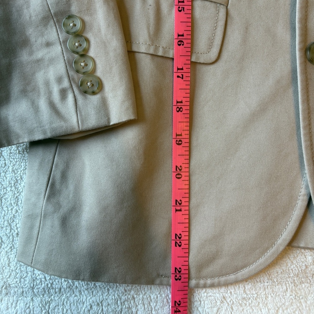 CrewCuts Tan Khaki Blazer with Blue Lining, Boys Sz 12 - Picture 4 of 6